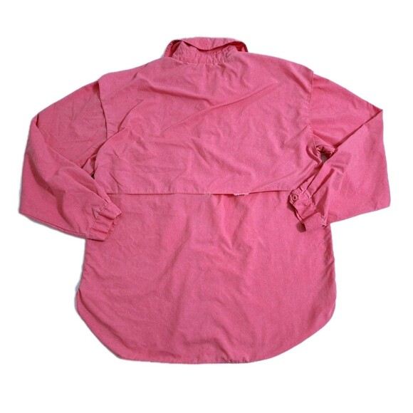 Tarpon Wear Vented Fishing Shirt Pink Roll Up Sleeves Boating Nylon USA Made - Picture 5 of 10